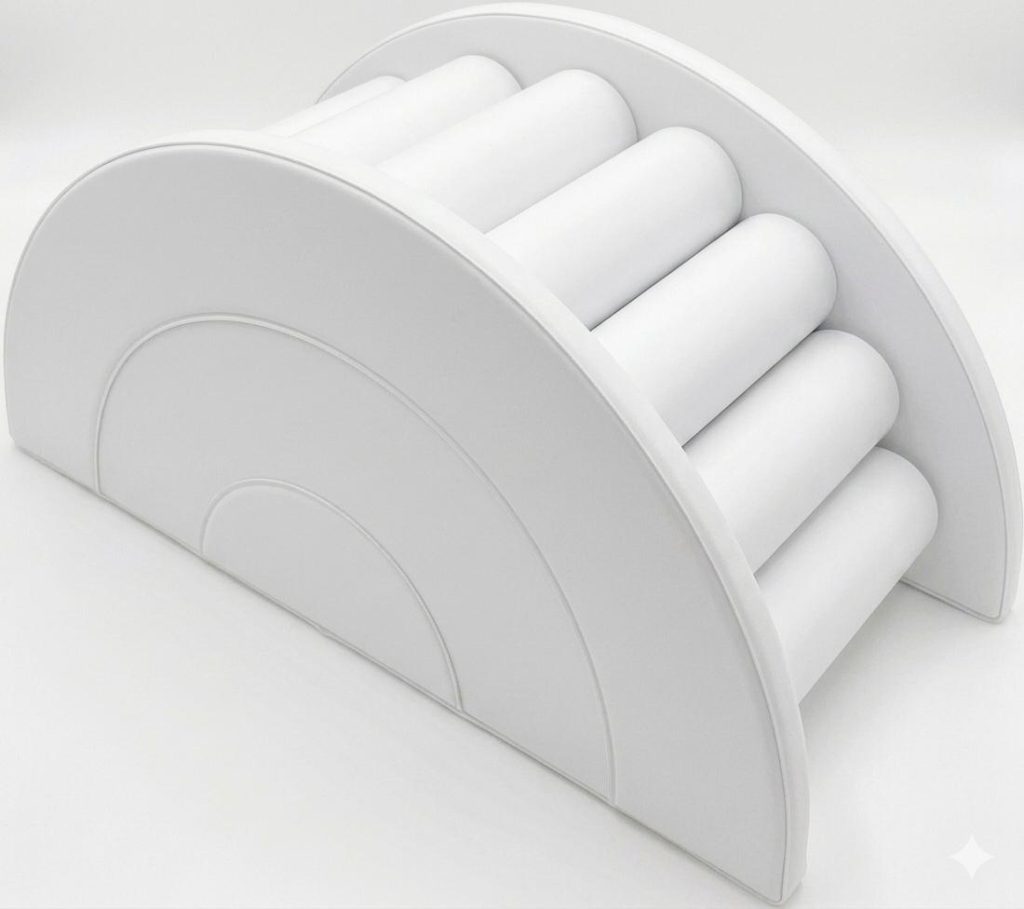 White rainbow bump arch climber
